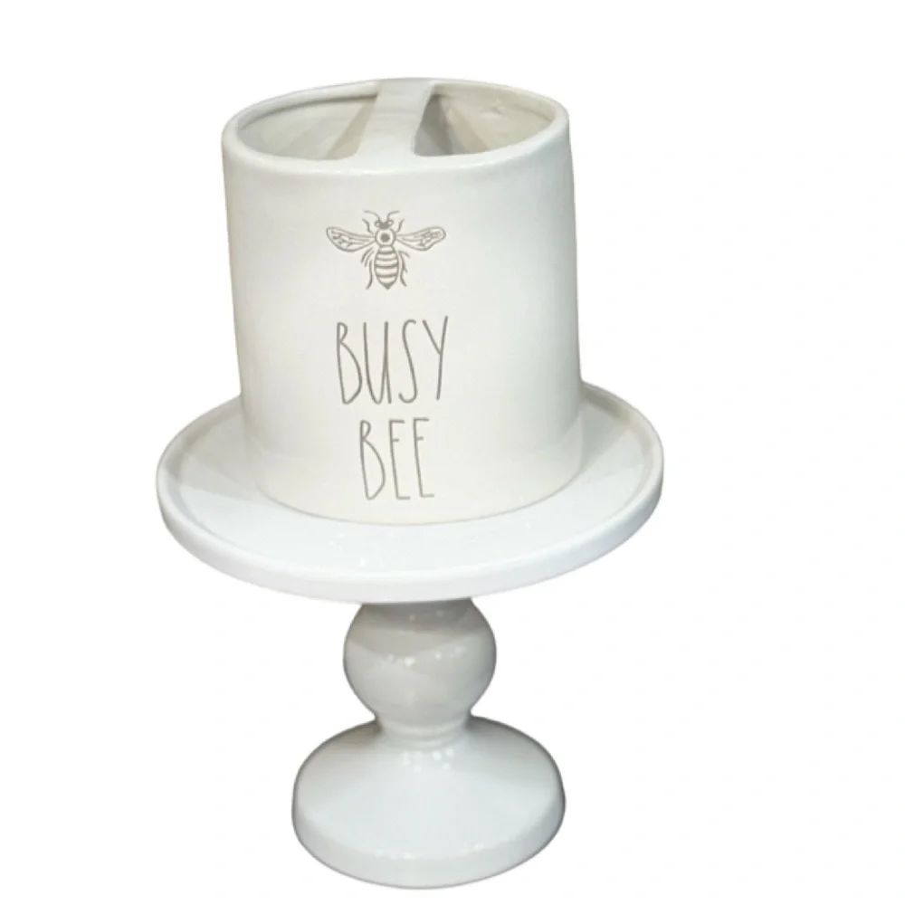 NEW Rae Dunn Busy Bee Pen Pencil Organizer Holder or Tooth Brush Holder 🐝 - Picture 3 of 4